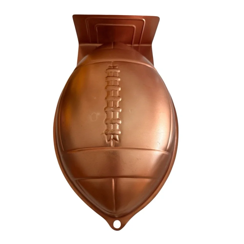 Wilton Football Cake Pan – Vintage Copper Finish Aluminum Mold